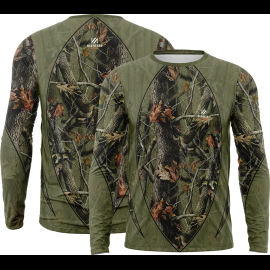 CAMISETA GOLA CARECA HUNTER FLORESTA