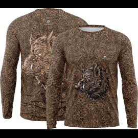 CAMISETA GOLA CARECA HUNTER JAVA FOLHAGEM